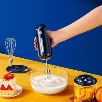 China Car Household Grinder Electric Food Mixer Electric Vegetable Chopper With Egg Beater for sale