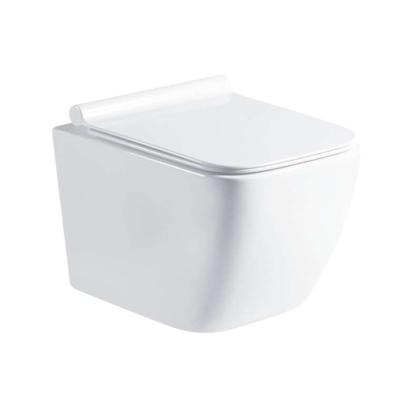 China Hidden Cistern Square Wall Hung Wall Mounted Toilet WC Bathroom WC for sale