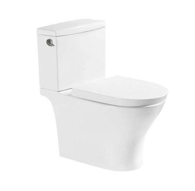 China Double-flush two-piece toilet S-trap300mm siphonic WC for sale