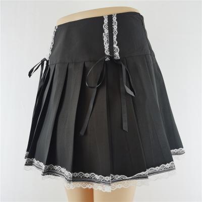 China Anti-Static Women's Spring And Autumn Gothic Pleated Skirt Plus Size xs-4xl for sale