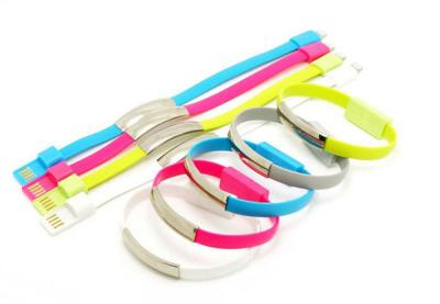 China 20cm Wrist Band USB cable line, Micro 5 pin USB Data Charging line for Iphone for sale