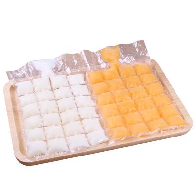 China Waterproof Disposable Flexible Easy Release Kitchen Silicone Ice Cube Trays Small Ice Tray Cavities for sale