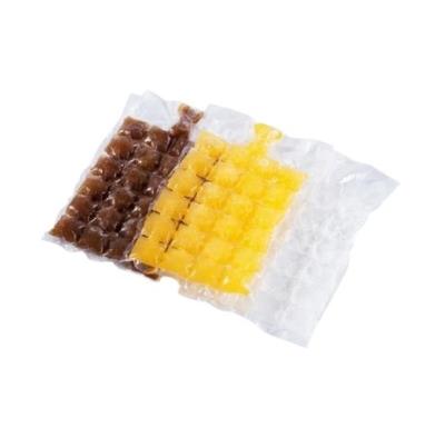 China LDPE Recyclable Plastic Clear Disposable Cooler Ice Cube Packaging Bag for sale