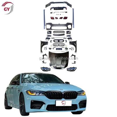 China Wholesale pp body kit for BMW f10 upgrade g30 M5 hood dampers side skirt front bumper f10 m5 body kit car tail light tail light for sale