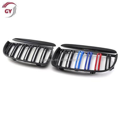 China ABS E90 Auto Bumper Grille For BMW 3 Series E90 2005-2007 Front Grille Line M Color 3 Color Dual ABS Car Grille for sale