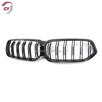 China ABS G32 Dual Line Front Bumper Grill Gloss Black Color For BMW 6 Series Gran Turismo Replacement Grill 2021-2023 for sale