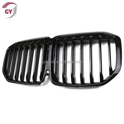 China ABS Gloss Black Single Slat Center Grille Mesh Front Bumper Grille For BMW X7 Series G07 2019+ Replacement Racing Grill for sale