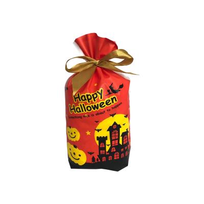 China 50pcs/bag Disposable High Quality Drawstring Bag Candy Cookie Bag Halloween Gift Dessert Carrying For Storage for sale