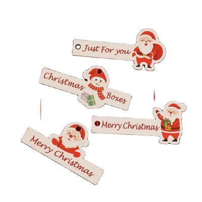 China 40pcs/bag Christmas Gift Label Tag Package Decoration Package Label Well-designed Non Stick For Christmas Gift Eco-friendly for sale