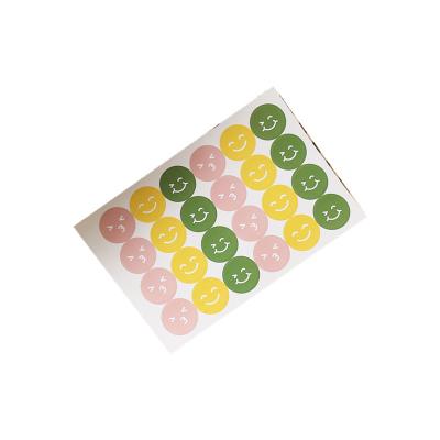 China 240pcs Bakery Package Smile Face Adhesive Label Waterproof Stickers Have A Nice Day Printing Custom Sticker Gift Wrapping Decoration for sale