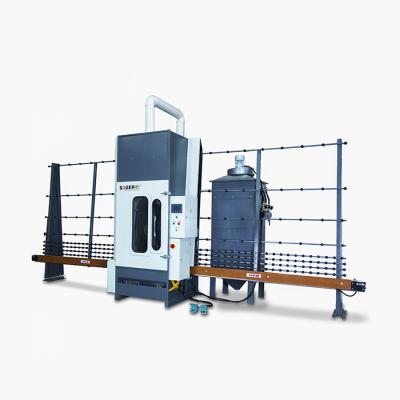 China Hotels Automatic 4 Guns Vertical Glass Sandblasting Machine for sale