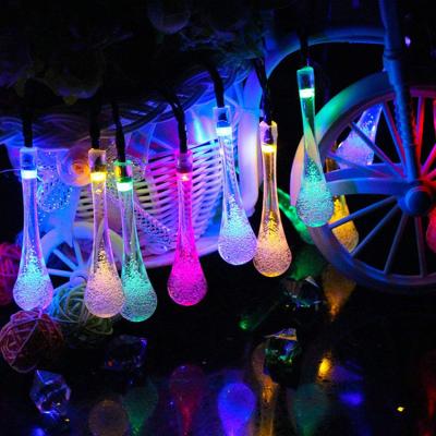 China LANDSCAPE Outdoor Garden Yard String Lights LED Water Drop Bubble Ball String Lights Holiday Decoration Solar Lantern for sale