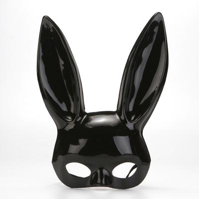 China Masquerade Bunny Girl Ear Face Bunny Mask Christmas Mask Nightclub Halloween Half Mask Bar for sale