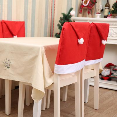 China Material: non-woven fabric christmas decorations christmas chair covers non-woven chair covers holiday decorations for sale