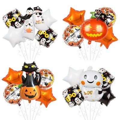 China Witch Aluminum Skeleton Bat Foil Balloon Foil Balloon Halloween Carnival Ghost Festival Shape Film Style Mexican Balloon for sale