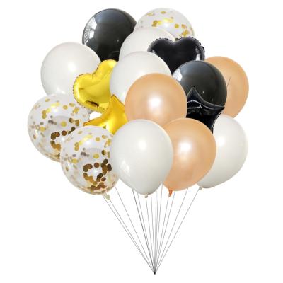 China Other hot new products luxury balloon black gold birthday party background decoration for sale