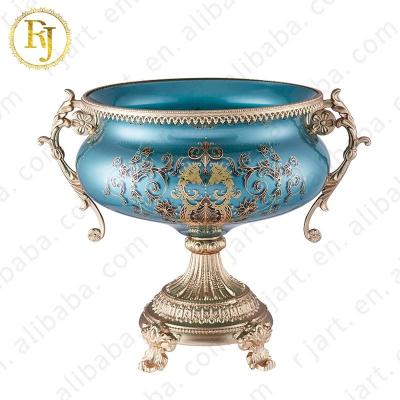 China Idishlar Chinni Posuda Sustainable Muslim Home Porcelain Dish Fruit Decoration Skidki Kazak Uzbekistan Footed Bowl for sale