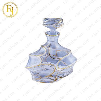 China Europe High End Hotel Villa Decoration Uzbekistan Muslim Skidki Idishlar Posuda Glass Wine Bottle Crystal Glass Craft Vodka Glass Bottles for sale