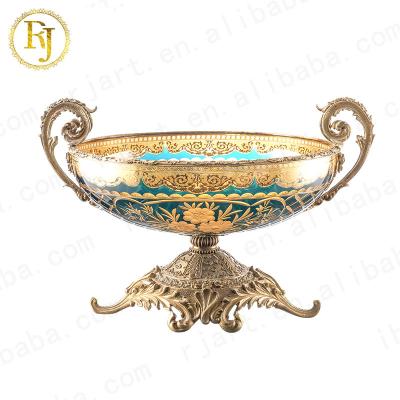 China Sustainable Complete Dubai Turkey Gift Fruit Dish Dish Wholesale Turkish Idishlar Gold Pattern Chinni Posuda European Dinnerware Tableware for sale