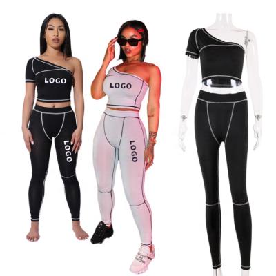 China 2021 New Style Viable Women Clothing Set Sexy Two Piece 2 Piece Jumpsuit Set Women Sportswear for sale