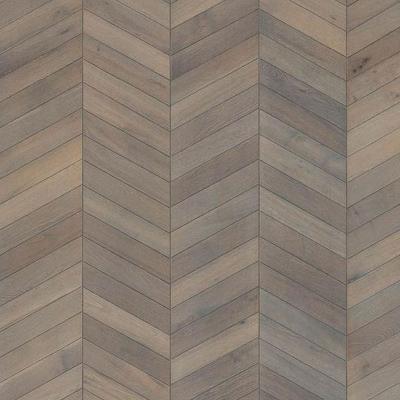 China Contemporary Engineered European Flooring Laminate Chevron Parquet Oak Oil Brushed Flooring Oil Finish for sale