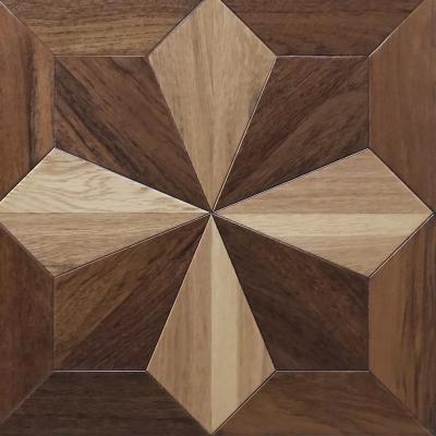 China Contemporary Hot Sale Versailles Parquet Engineered Oak Floor Brushed Wood Parquet for sale