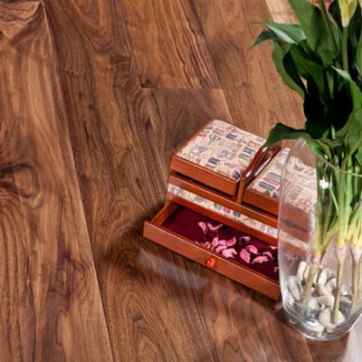 China Contemporary waterproof walnut engineered hardwood flooring with birch and eucalyptus as substrate for sale