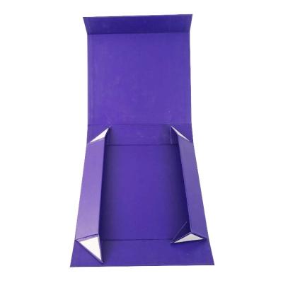 China Recyclable Custom Design Large Rigid Cardboard Paper Gift Packaging Folding Magnetic Packaging Box For Wedding Dress L008 for sale