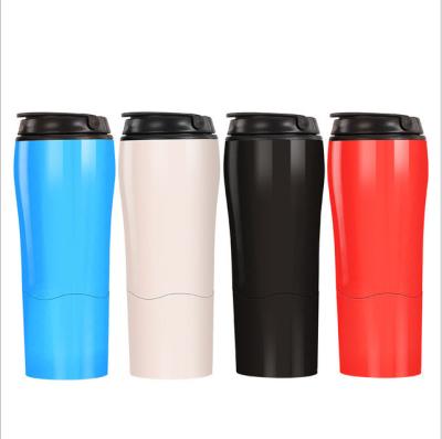 China Double Wall Stored Coffee Mug Never Drinking Fall Over 16oz Stainless Steel Unspillable Travel Mug for sale