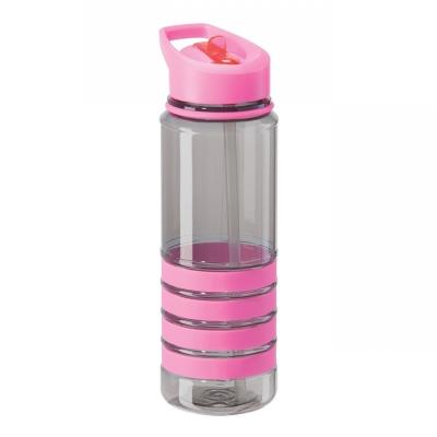 China Viable Tritan Water Bottle and Element Straw Trendy Transparent Tumbler with 4 Silicone Wristbands Plugs for sale