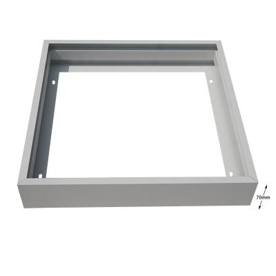 China Modern White Color 600x600 Surface Mounted Screwless Led Panel Frame Te koop