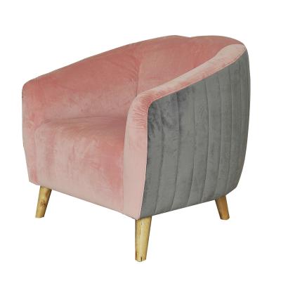 China Chair Office Living Room Leisure Balcony Velvet Tufted Lounge Chairs for sale