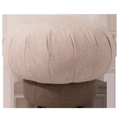 China Living Room Mushroom Shape Foot Rest Soft Ottoman Stool for sale