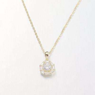 China CLASSIC built in design hot fashion simple zircon necklace china style ladies diamond necklace for sale