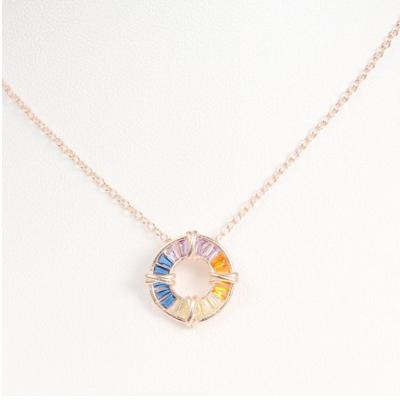 China CLASSIC High Quality Wholesale Custom Made Fashion Circle Necklace Simple Color Cheappromotional Necklace Design for sale