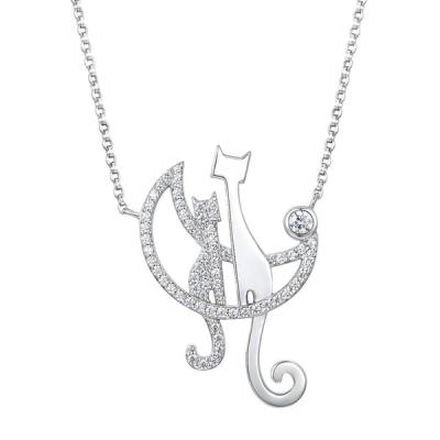 China Other high quality hot sale and best selling necklace silver animal necklace for woman for sale