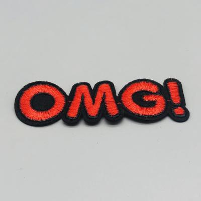 China Other OH MY GOD Design Patches Can Be On Customized Sizes Embroidery Patches With Glue Iron for sale