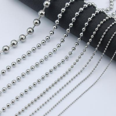 China Factory machine made direcet sell ball chain trims used for fashion clothes copper ball chain for sale