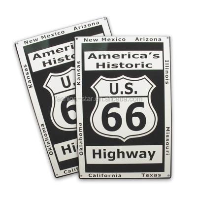 China Europe Customized American Best Decorative 66 Highway Route Sign Signs for sale