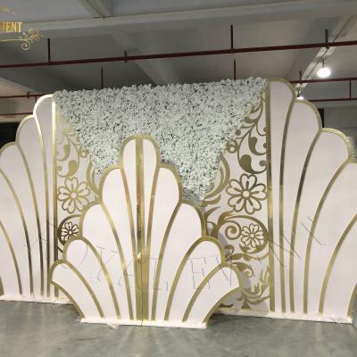 China Wholesale Wedding Event /party event supplies White Flower Panel Wall Lotus Backdrop Design Party Decorations for sale