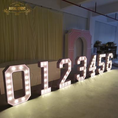 China Wedding Event /party Customized Large LED Numbers And Letters Birthday Party Decorations For Party Supplies for sale