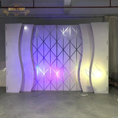 China 2021 newest wedding event /party decoration backdrop pvc backdrop luxury wedding acrylic stand for sale for sale