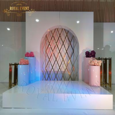 China Hot Sale Wedding Wedding Event Stage Backdrop Acrylic Wedding Arch Backdrop For Wedding Event for sale