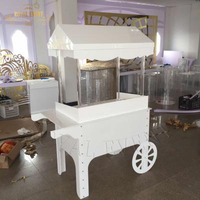 China wedding event party /party decoration baby shower food cart white acrylic candy cart for sale for sale