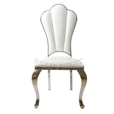 China Modern Wedding Furniture Stainless Steel Wedding Chairs For Reception Wedding Hotel Party Dining for sale