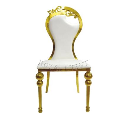 China Modern Antique Stainless Steel Wedding Banquet Chairs Cheap Throne Chairs For Events for sale