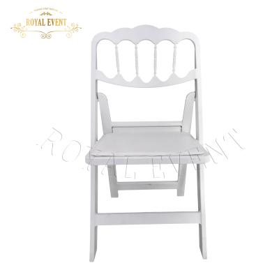 China Modern Minimalist Padded Napoleon Chairs Folding Resin Wedding Chair For Sale for sale