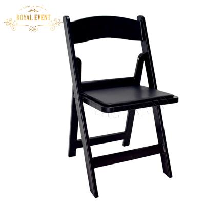 China Manufacturer Supply Modern Plastic Resin Folding Chair Cheap Black Garden Chairs for sale