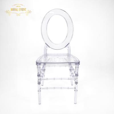 China Modern Hotel Furniture Clear Resin PC Wedding Event Party Chairs Luxury Stackable Chair for sale