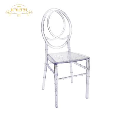 China Modern Transparent Garden Chair Wedding Throne Party Outdoor Stackable Plastic Plastic Chairs for sale